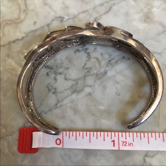 Vintage Opal sterling silver cuff - Picture 4 of 9